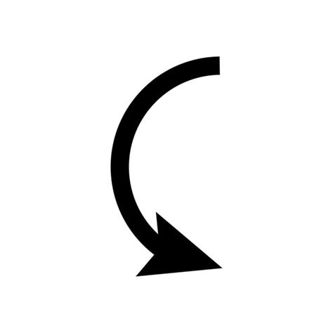 turn arrow symbol vector art icons  graphics