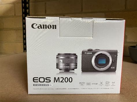 Canon Eos M200 Mirrorless Camera With 15 45mm Lens Kit Black Hilco