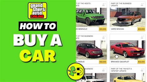 Gta Online How To Buy A Car Youtube