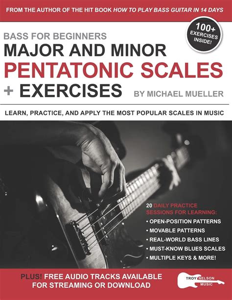 Buy Bass for Beginners: Major and Minor Pentatonic Scales + Exercises ...