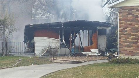 Fire Destroys Garage Minivan Damages Motorhome On West Side Of Salt Lake City