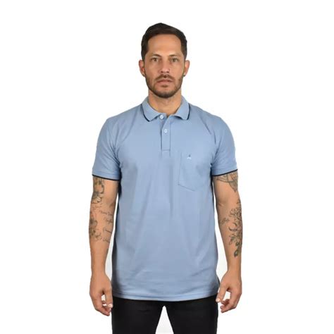 Camiseta Tipo Polo Para Hombre Hamer Con Bolsillo Hamer