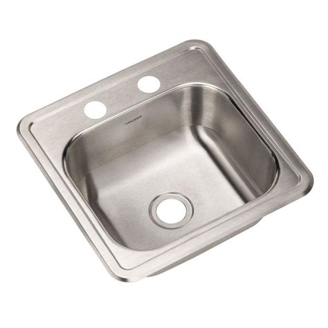 Houzer Hospitality Topmount Stainless Steel 15 Single Bowl Bar Prep