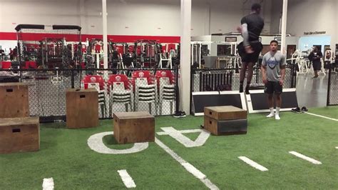 Nfl Training Lateral Box Jump Plyometric Series Youtube