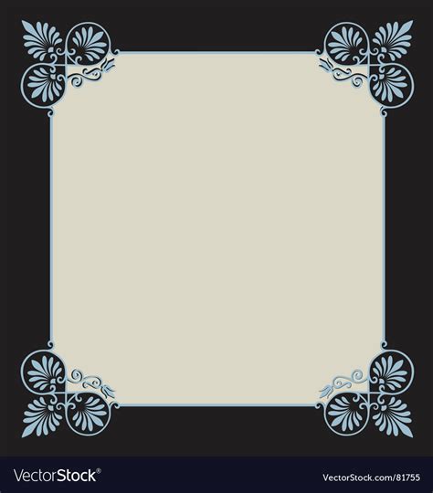 Scrollwork Border Royalty Free Vector Image Vectorstock