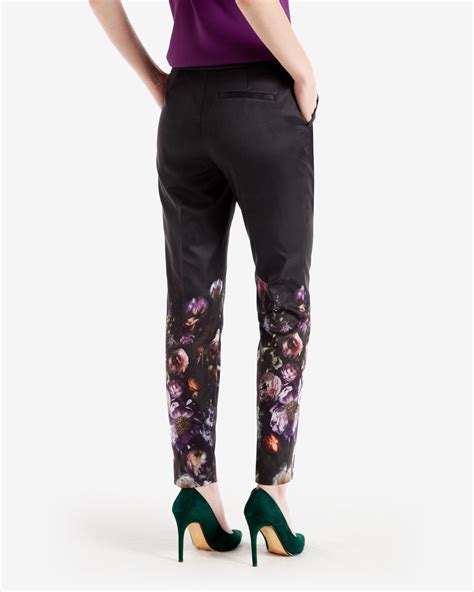 Ted Baker Synthetic Shadow Floral Trousers Lyst