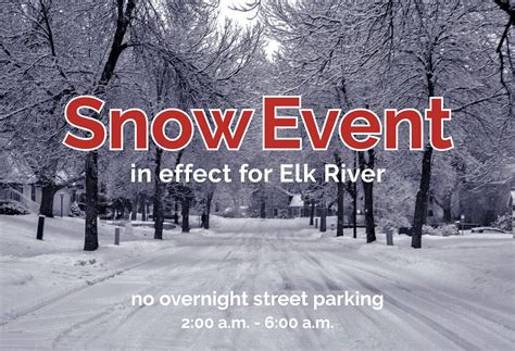 Snow Events | Elk River, MN - Official Website