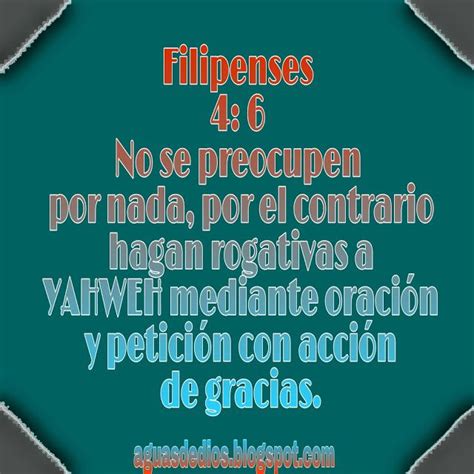 Compartamos La Palabra De Elohim Filipenses No Se Preocupen Por