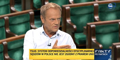 Donald Tusk W Faktach Po Faktach TVN24 Prosto Z Samolotu W Nieformalnym