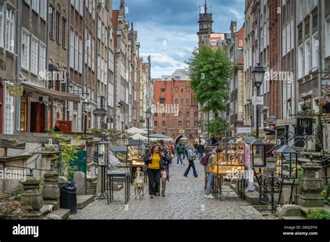 Touristen Stra Enhandel Mit Bernstein Frauengasse Ul Mariacka