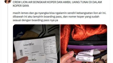 Kisah Viral Penumpang Pesawat Kehilangan Uang Di Koper Curiga Ulah