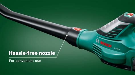 Bosch Green Alb 36 Li 36v Cordless Leaf Blower Youtube