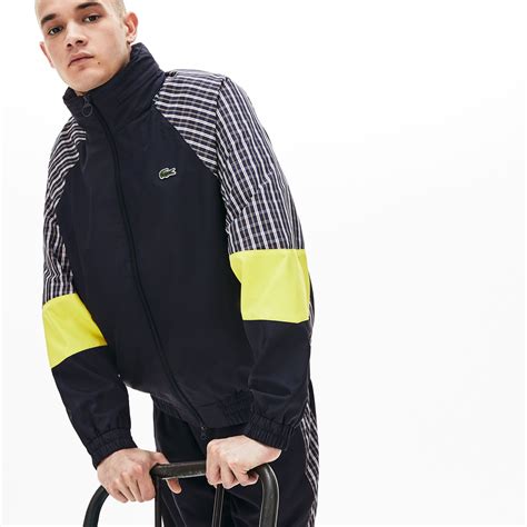 Unisex Live Patchwork Track Jacket Lacoste Lacoste Clothing Trendy