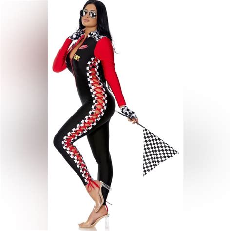 Pants And Jumpsuits Forplay Shift Gears Racer Costume Brand New Poshmark