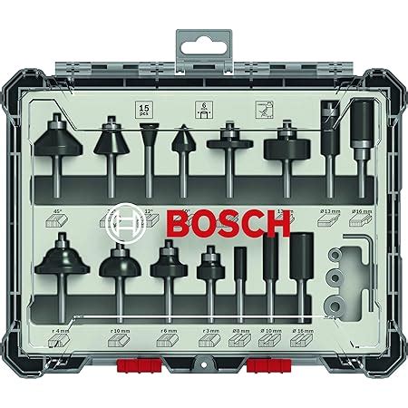 Bosch Professional Set Mixto De Brocas Fresadoras De 15 Piezas Para