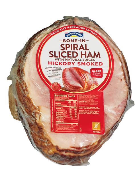 Hill Country Fare Fully Cooked Bone In Hickory Smoked Spiral Sliced Ham