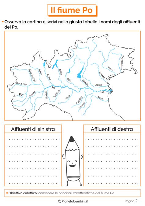 Il Fiume Po Schede Didattiche Per La Scuola Primaria PianetaBambini It