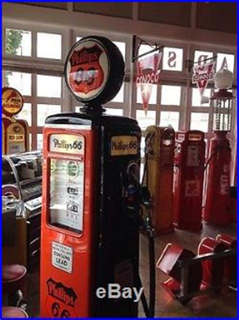 Vintage PHILLIPS 66 GASOLINE Tokheim 39 Tall Gas Pump Texaco Gas Pump