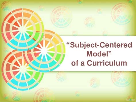 Curriculum As A Subject Matter