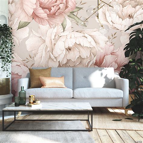 Mr Kate Watercolor Floral Peel Stick Wallpaper Mural Oriental Trading