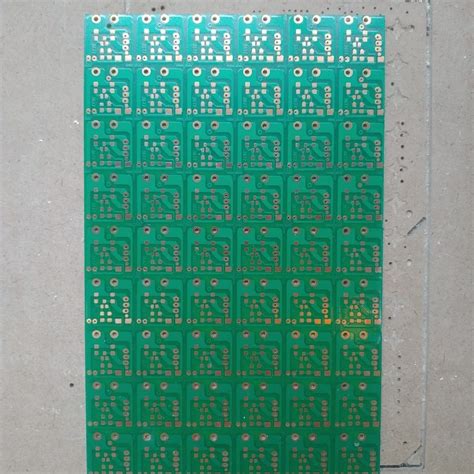 Copper Resin And Glass 1 6mm Single Sided PCB Circuit Green Min Hole