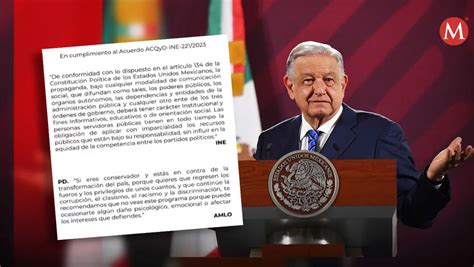 Amlo Acata Orden Del Ine Y Proyecta Cortinilla Antes De Iniciar La