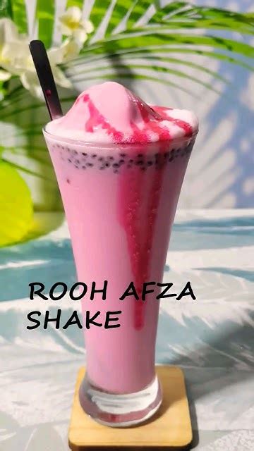 Best Rooh Afza Milk Shake 😍😍 Shorts Milkshake Roohafzamilkshake