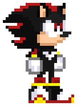 Shadow the Hedgehog | Pixel Art Maker