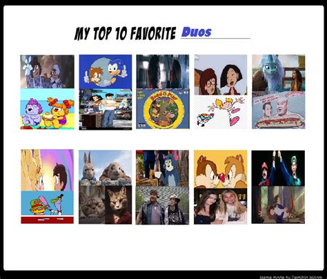 My Top 10 Favorite Duos By Mileymouse101 On Deviantart