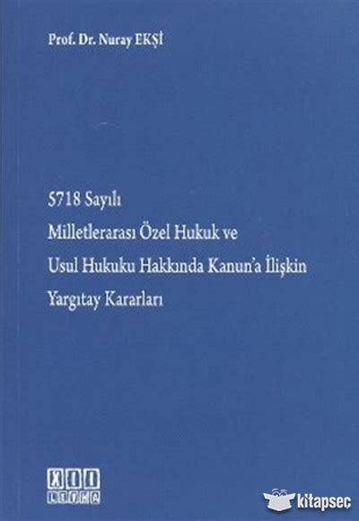 5718 Sayılı Milletlerarası Özel Hukuk ve Usul Hukuku Hakkında Kanuna