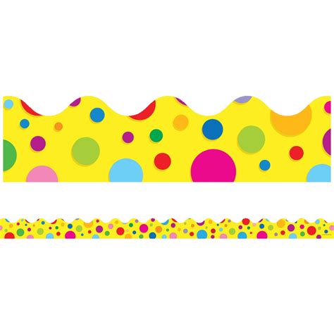 Carson Dellosa Education Colorful Dots Scalloped Borders 13