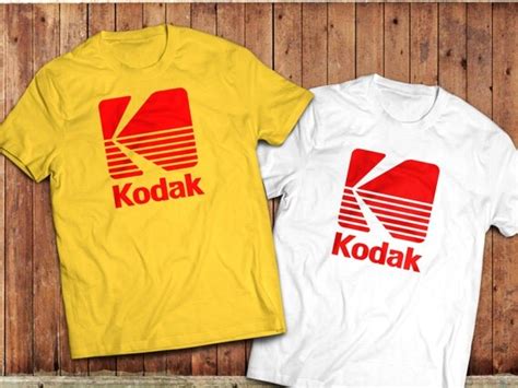 Kodak Logo T Shirt Photographer Camera Tee Vintage Retro