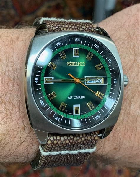 Seiko Recraft Automatic Green Dial Watch Ref Snkm97 Lnib Full Kit Watchuseek Watch Forums