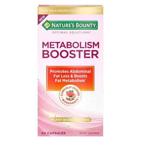 Nature’s Bounty Metabolism Booster Supplement, Boosts Fat Metabolism
