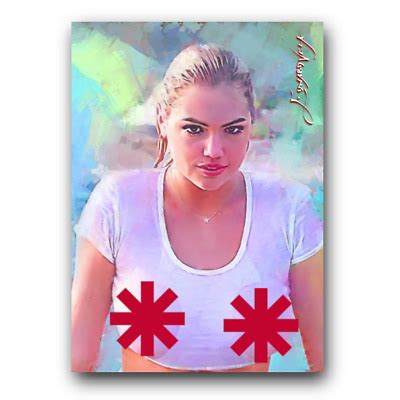 Kate Upton 29 Art Card Limited 44 50 Edward Vela Signed Censored EBay