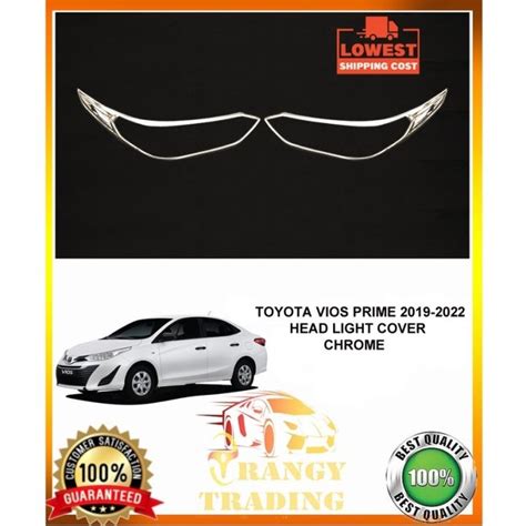 Up Toyota Vios To Prime Headlight Cover Chrome