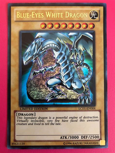 Blue Eyes White Dragon Lc01 En004 Ultra Rare Limited Edition Near Mint Yugioh Kaibas Card Etsy