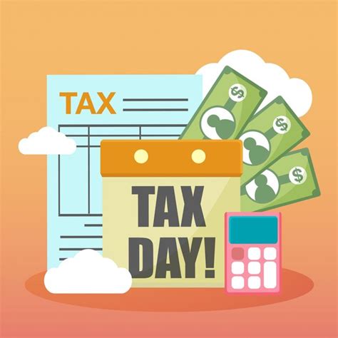 Premium Vector Happy Tax Day Illustration