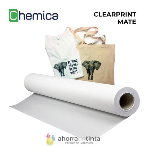 Vinilo Textil Pu De Impresi N Micras Chemica Clearprint Mate Para