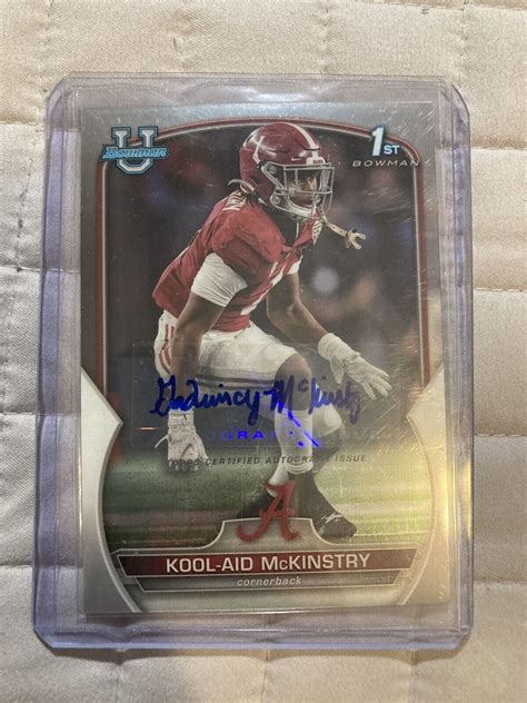 Kool Aid Mckinstry Bowman University Chrome Prospect Autograph