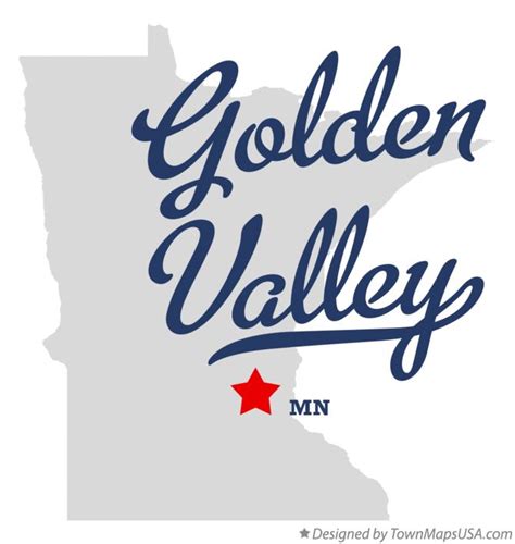 Map of Golden Valley, Hennepin County, MN, Minnesota