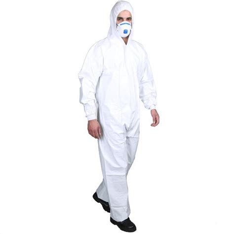 Type 5 6 En14126 Microporous 55g Nonwoven Disposable Coveralls Personal