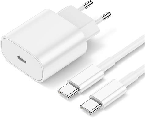 Iphone 15 Ladegerät Mit Ladekabel 20w Usb C Schnellladegerät Mit Usb C