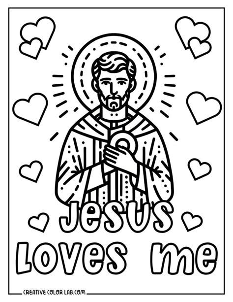 Christian Valentine Coloring Pages Free PDF Printables