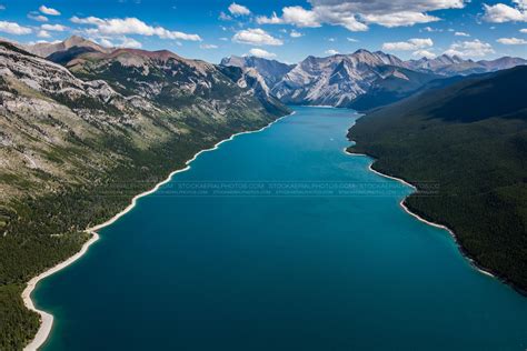 Aerial Photo | Lake Minnewanka, Banff National Park