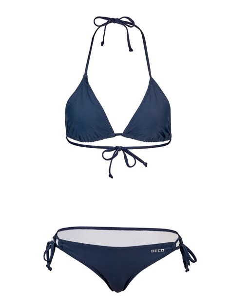 Beco Bikini Beco Basic Side Tie Triangle Bikini In Marine G Nstig