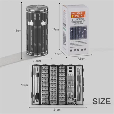 128 In 1 Precision Screwdriver Set Reel Storage Design Repair Hand Tool