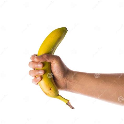 Hand Holding A Banana Stock Image Image Of Copy Food 60151741