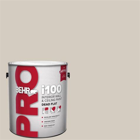 Behr Pro 1 Gal N220 2 Ashen Tan Dead Flat Interior Paint Pr10501