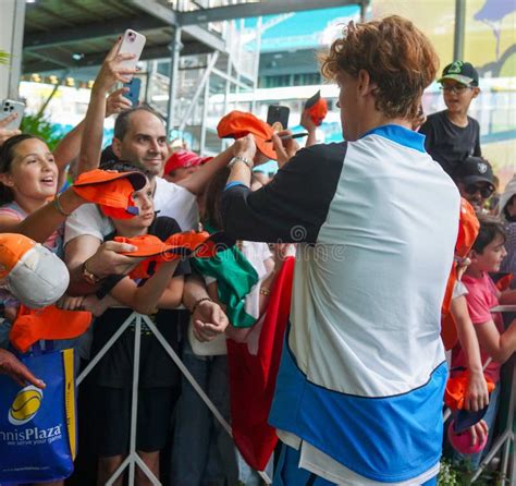 Miami Open Champion Jannik Sinner Of Italy Signs Autographs After